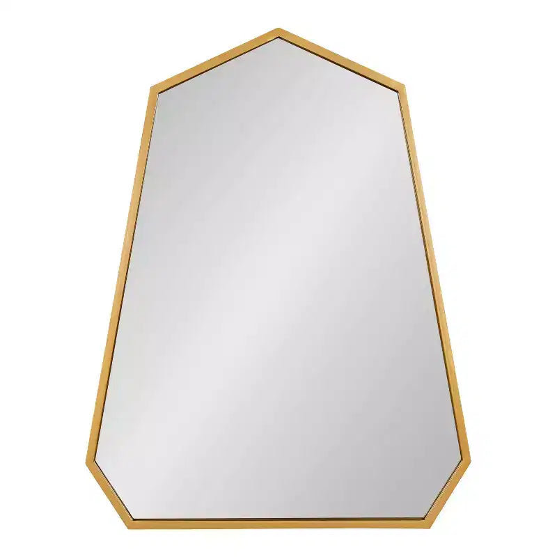 Miroir mural à cadre doré