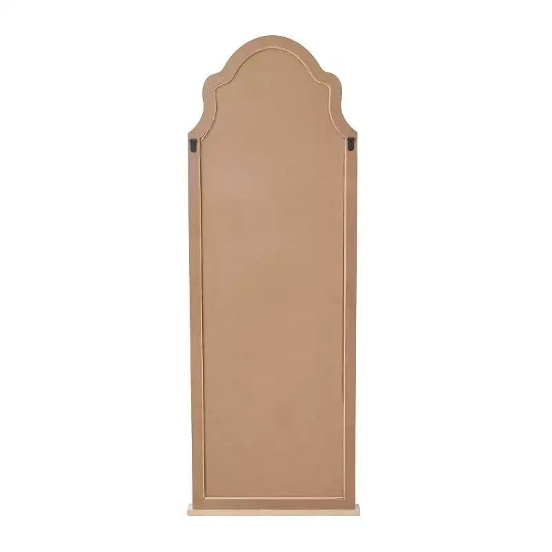 Miroir mural en bois, partie supérieure arquée