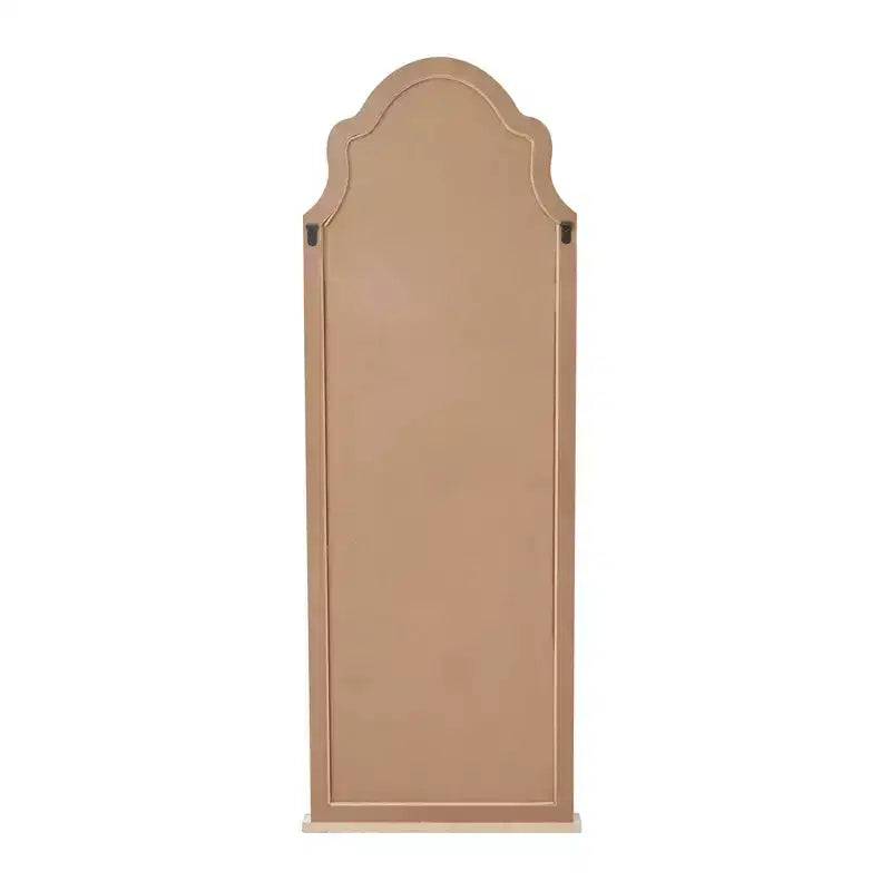 Miroir mural en bois, partie supérieure arquée