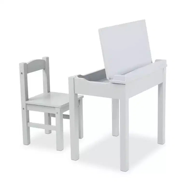 Bureau et chaise enfant en bois réglables en hauteur