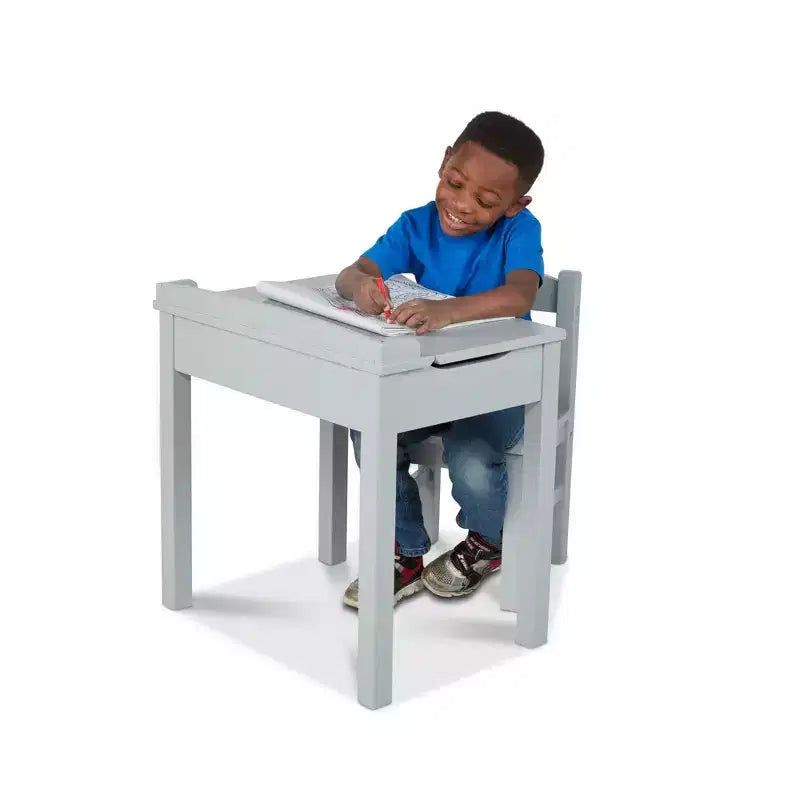 Bureau et chaise enfant en bois réglables en hauteur