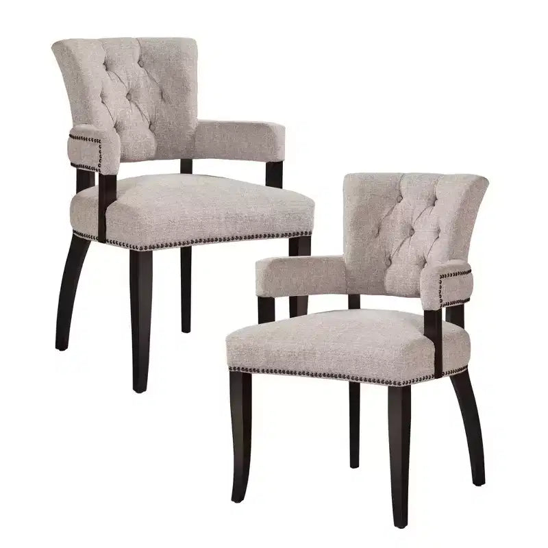 Set of 2 Brooklyn Dining Armchair Cream