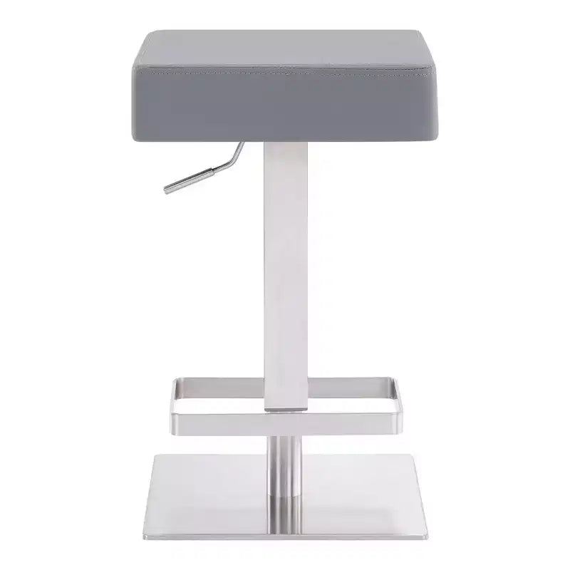 Tabourets de bar pivotants réglables en métal et similicuir