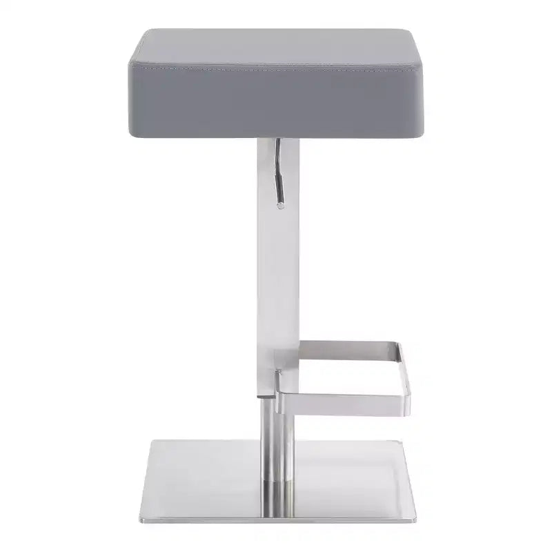 Tabourets de bar pivotants réglables en métal et similicuir