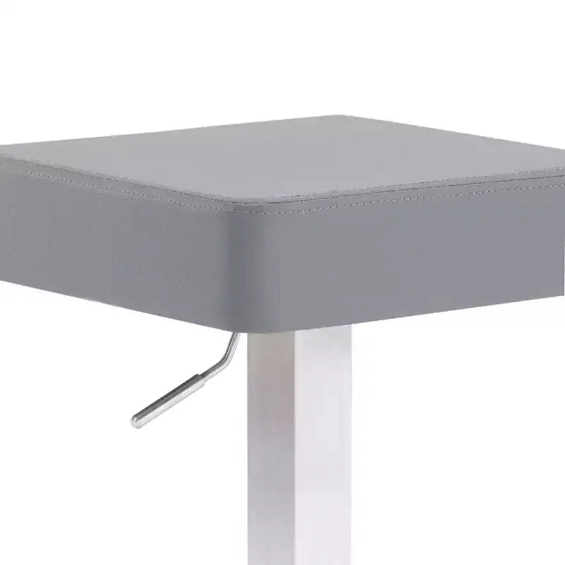 Tabourets de bar pivotants réglables en métal et similicuir