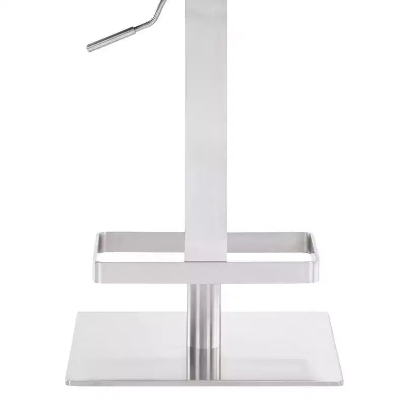 Tabourets de bar pivotants réglables en métal et similicuir