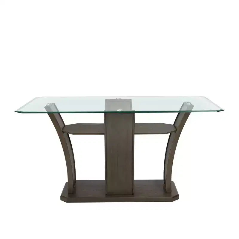 Table de bar rectangulaire en noyer