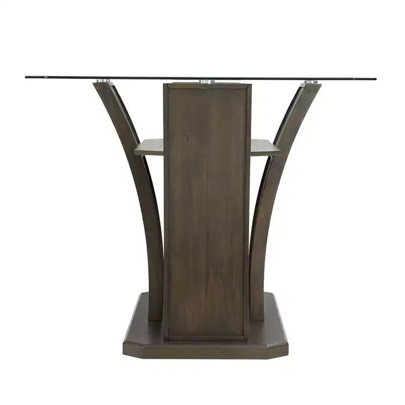 Table de bar rectangulaire en noyer