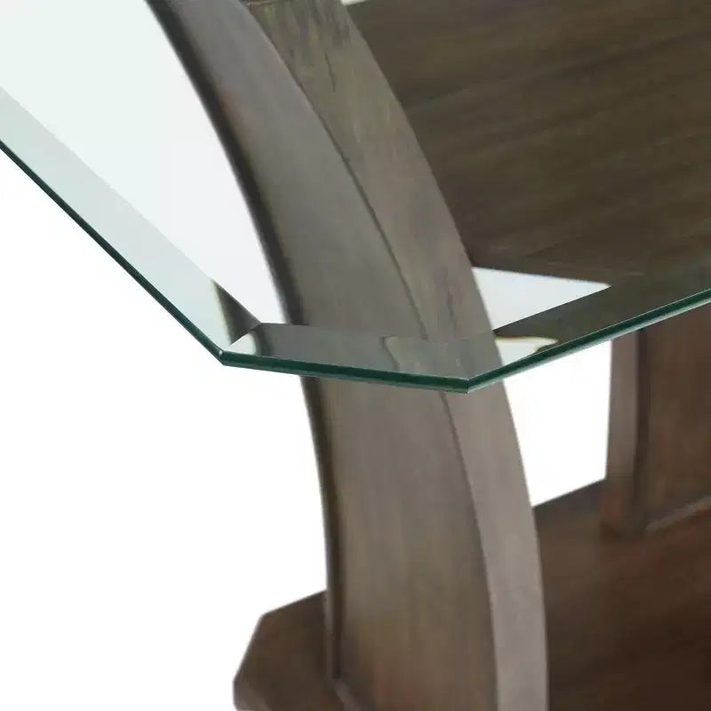 Table de bar rectangulaire en noyer