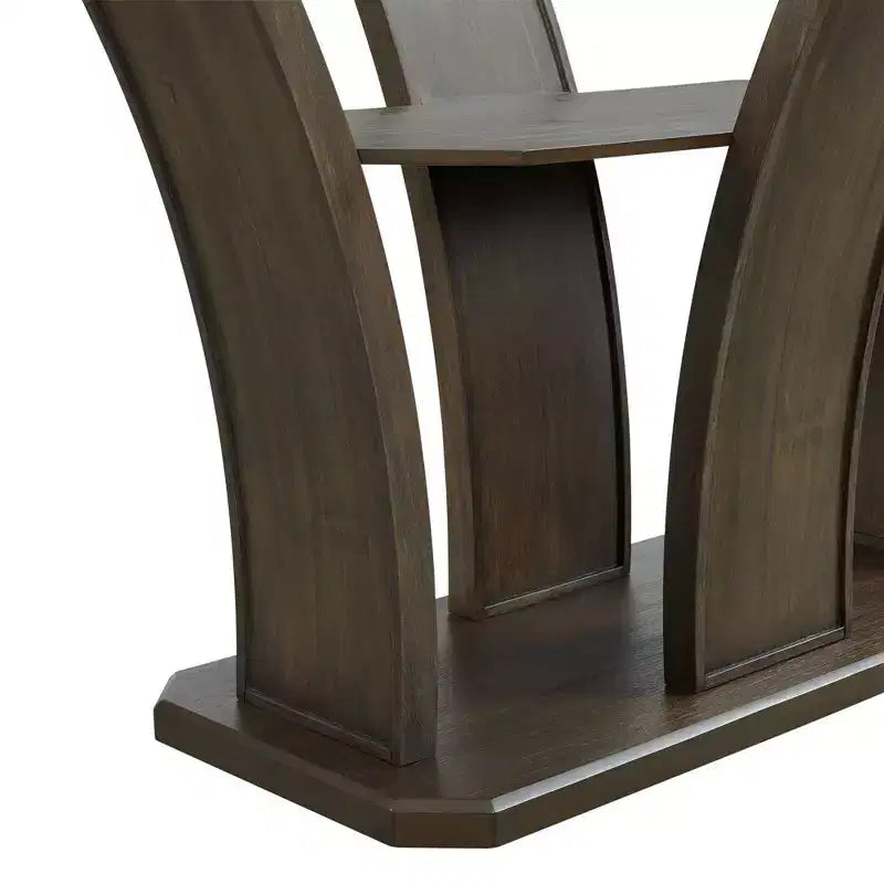 Table de bar rectangulaire en noyer