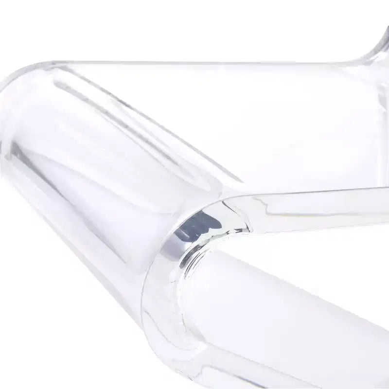 Chaise en acrylique transparent en forme de Z