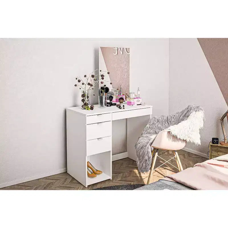 Coiffeuse rectangulaire moderne en bois