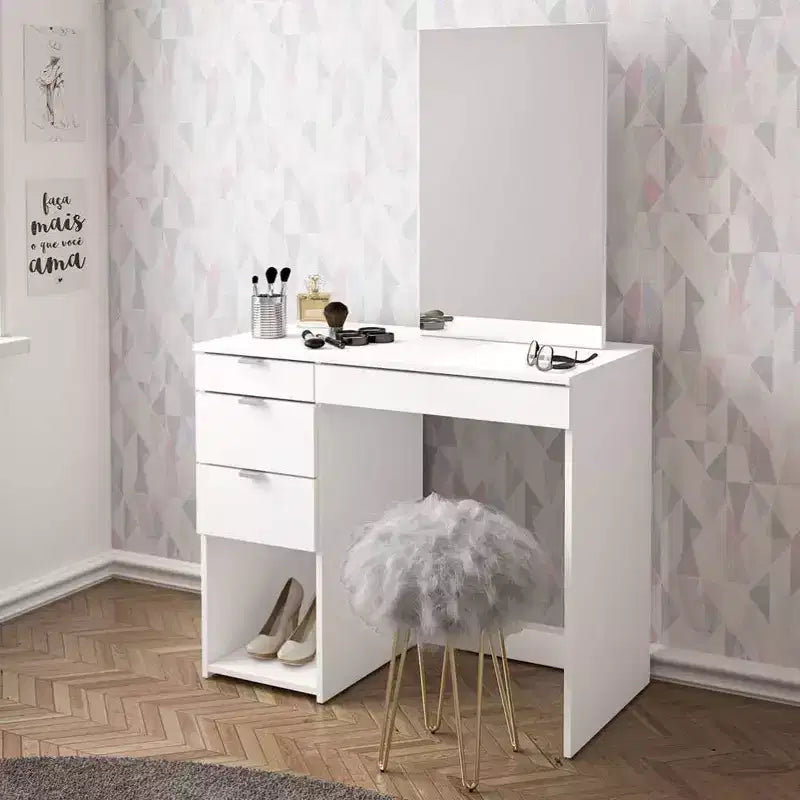 Coiffeuse rectangulaire moderne en bois