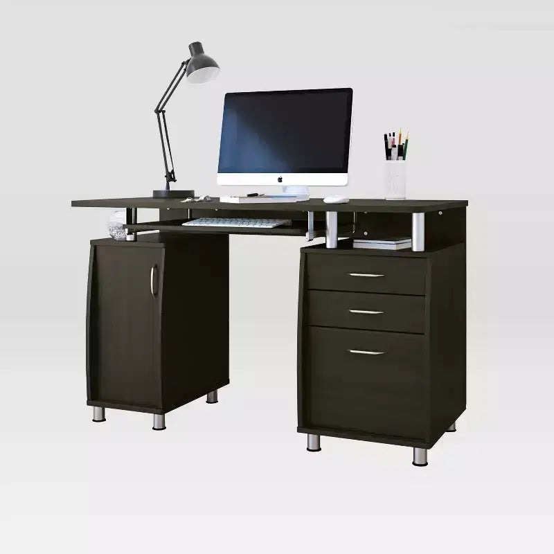 Bureau informatique avec rangement
