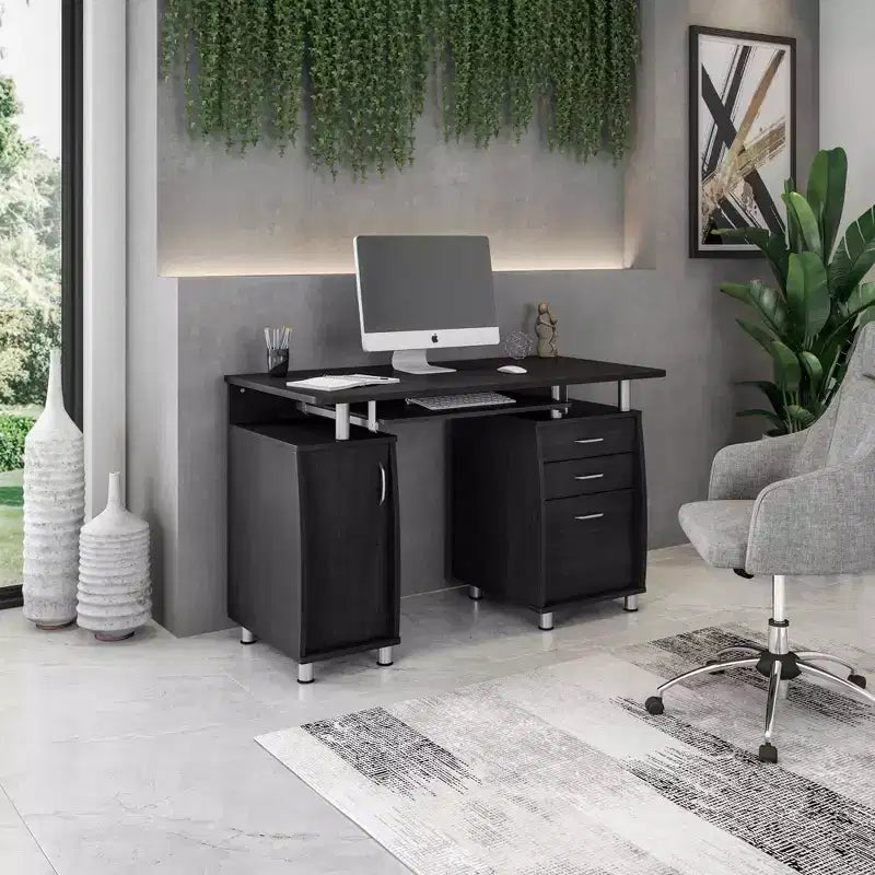 Bureau informatique avec rangement