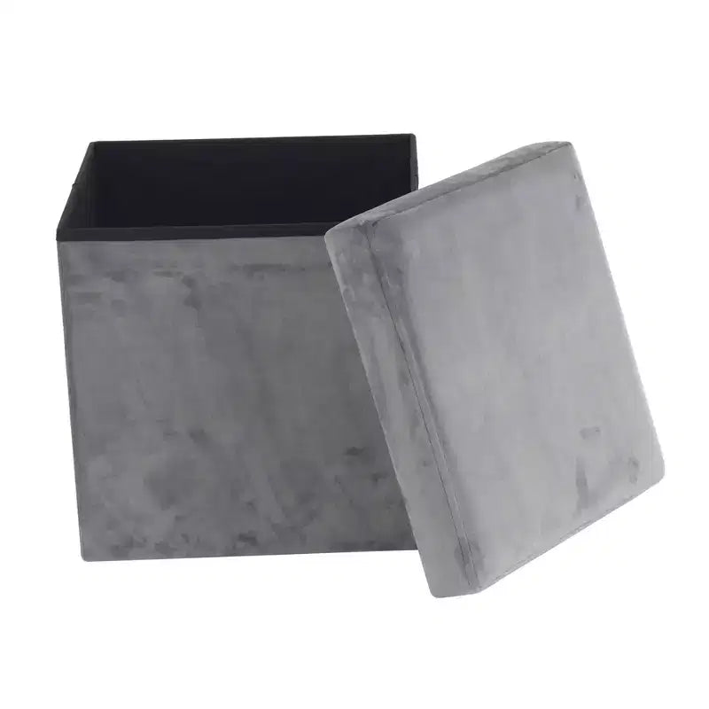 Tabouret de rangement en tissu moderne