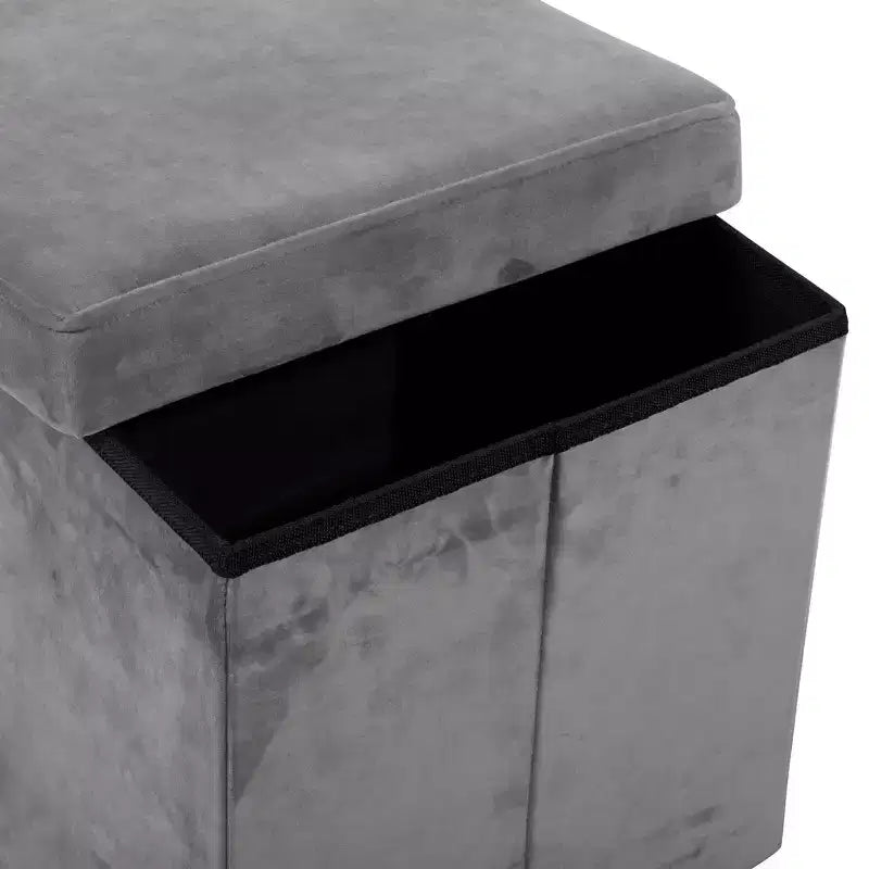 Tabouret de rangement en tissu moderne