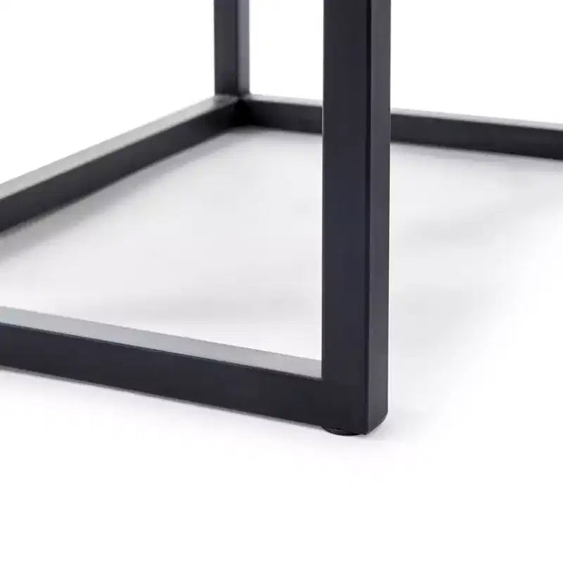 Table et chaises gigognes marron