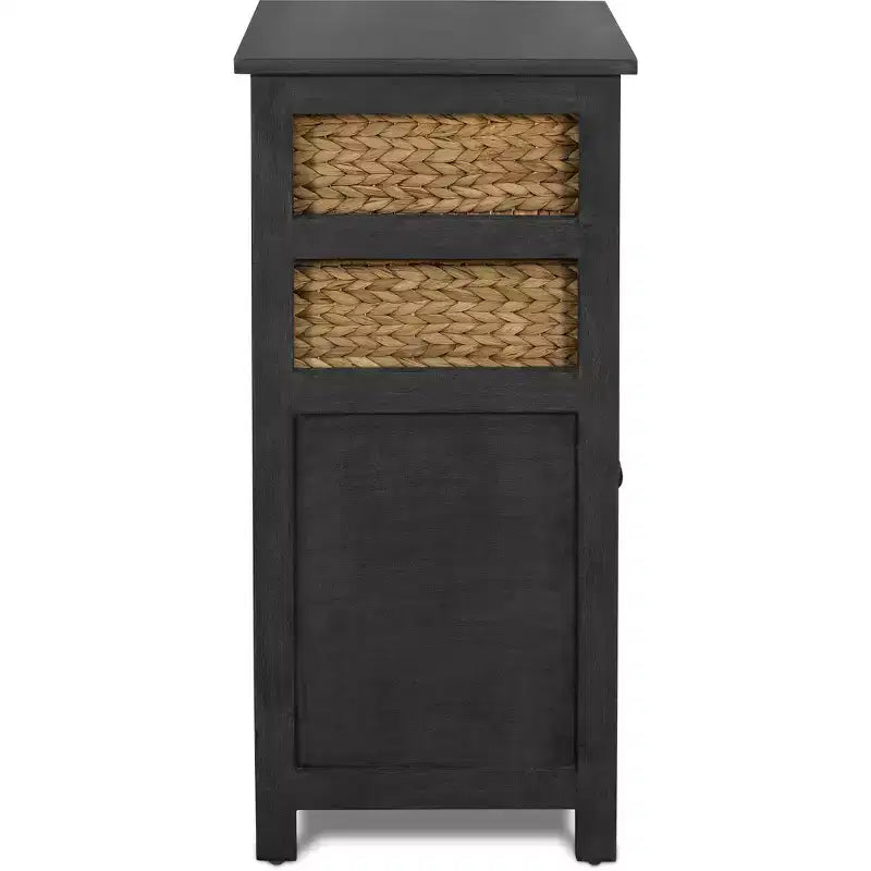 Meuble vitrine, style vieilli noir