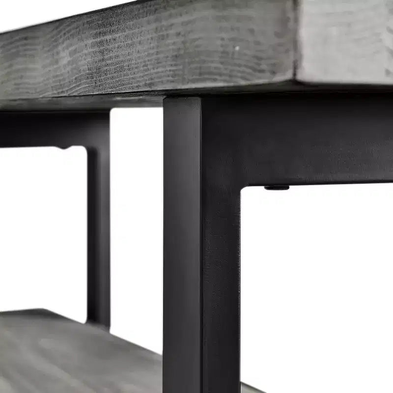 Banc porte-manteau mural en bois