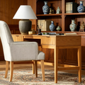Bureau en bois en éventail