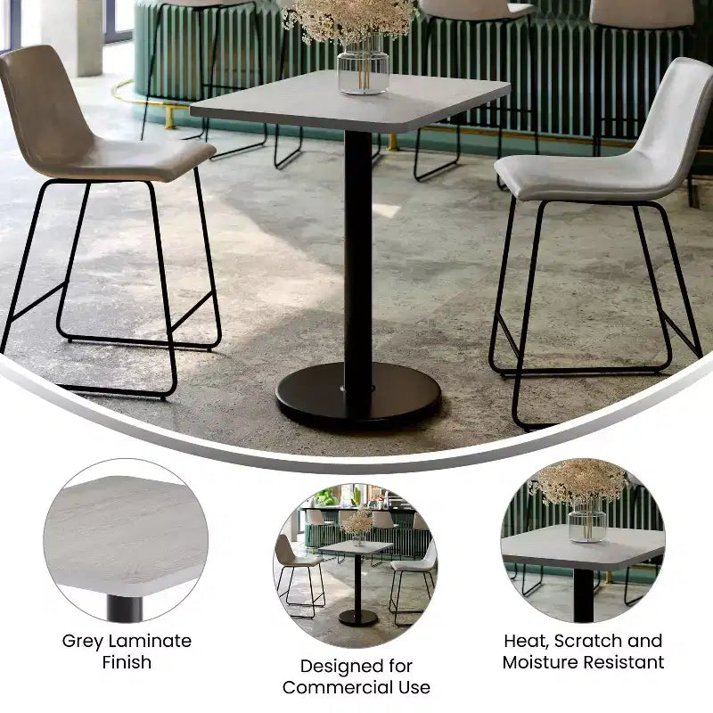 Plateau de table rectangulaire en stratifié