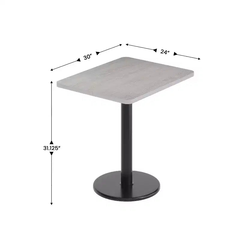 Plateau de table rectangulaire en stratifié