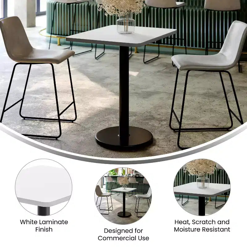 Plateau de table rectangulaire en stratifié