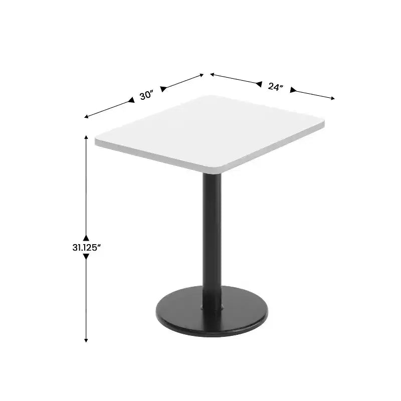 Plateau de table rectangulaire en stratifié