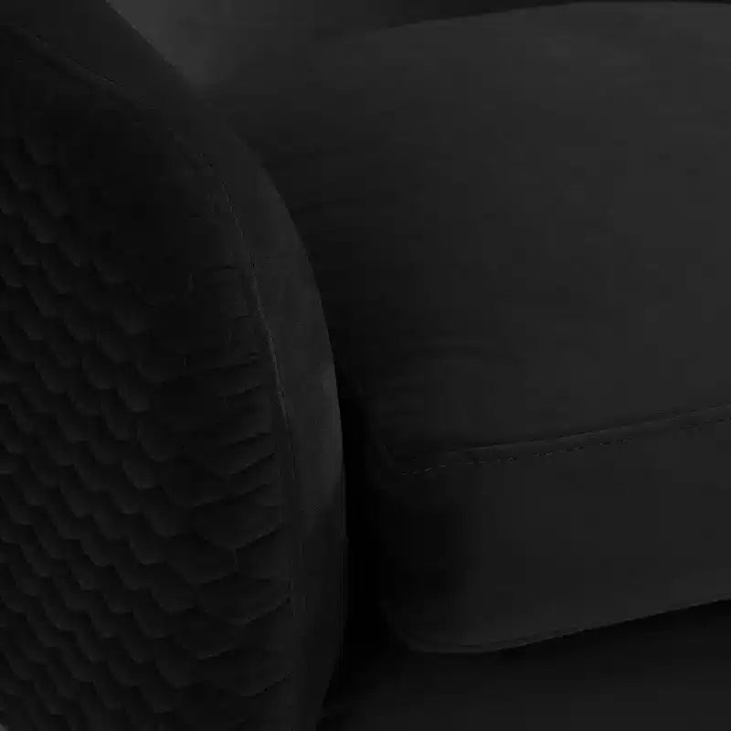 Fauteuil pivotant en velours
