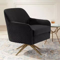 Fauteuil pivotant en velours
