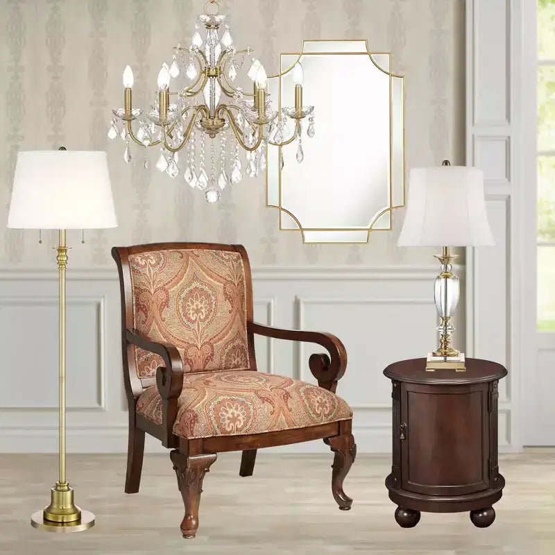 Chaise longue en bois rouge avec coussin