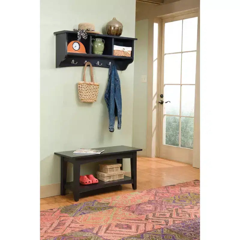 Crochets de rangement avec banc