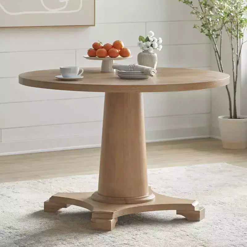 Table à manger à base ronde