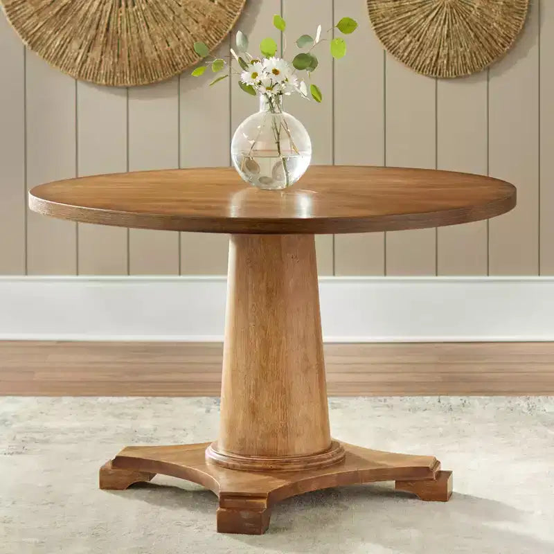 Table à manger à base ronde