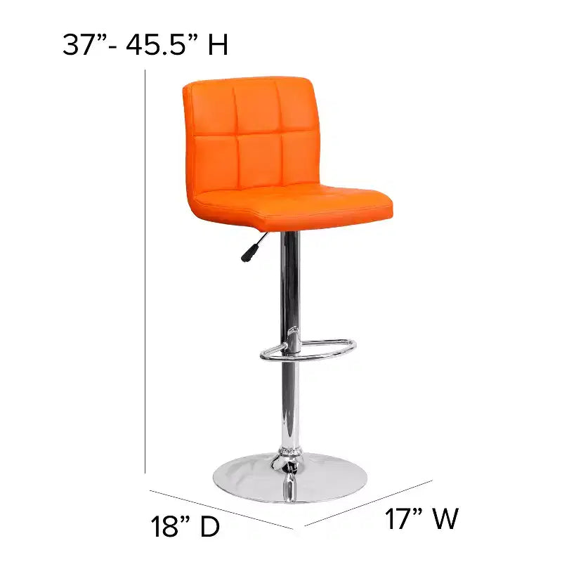 Tabourets de bar réglables en hauteur de style moderne