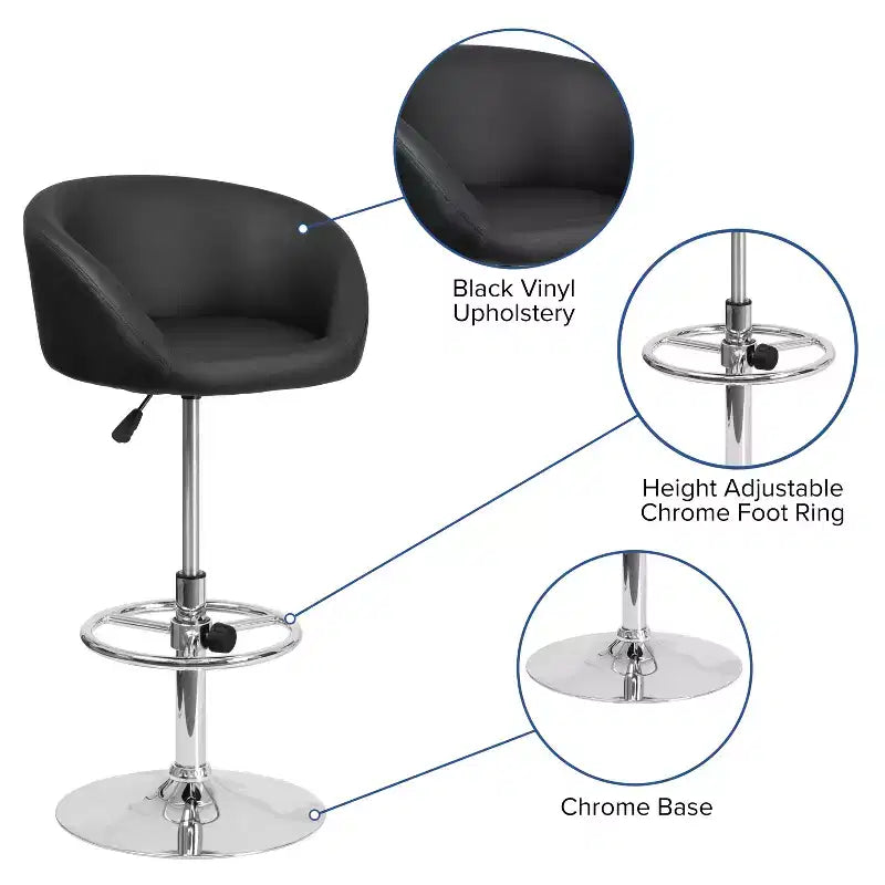 Tabourets de bar réglables et modernes en hauteur