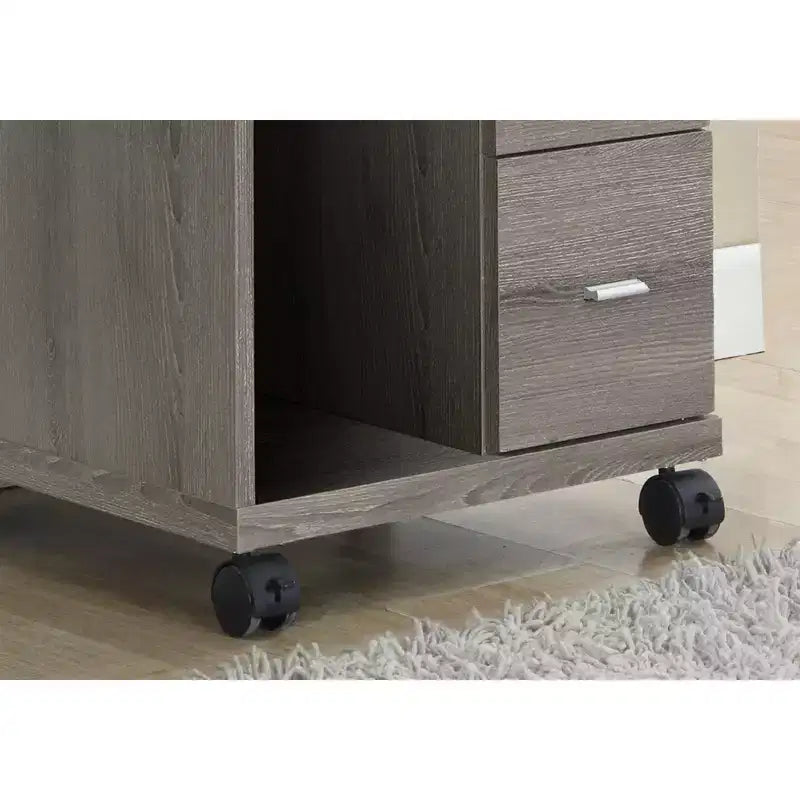 Meuble informatique/roulettes à deux tiroirs de style rétro