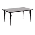 Table d'activités préscolaire réglable en stratifié rectangulaire