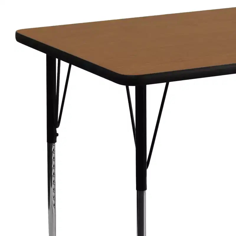 Table d'activités réglable à plateau rectangulaire en stratifié