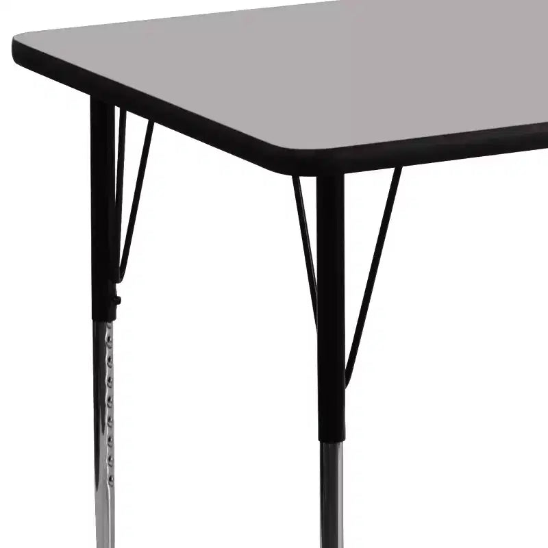 Table d'activités réglable à plateau rectangulaire en stratifié