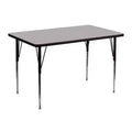 Table d'activités réglable à plateau rectangulaire en stratifié