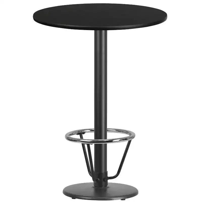 Table de bar ronde en stratifié