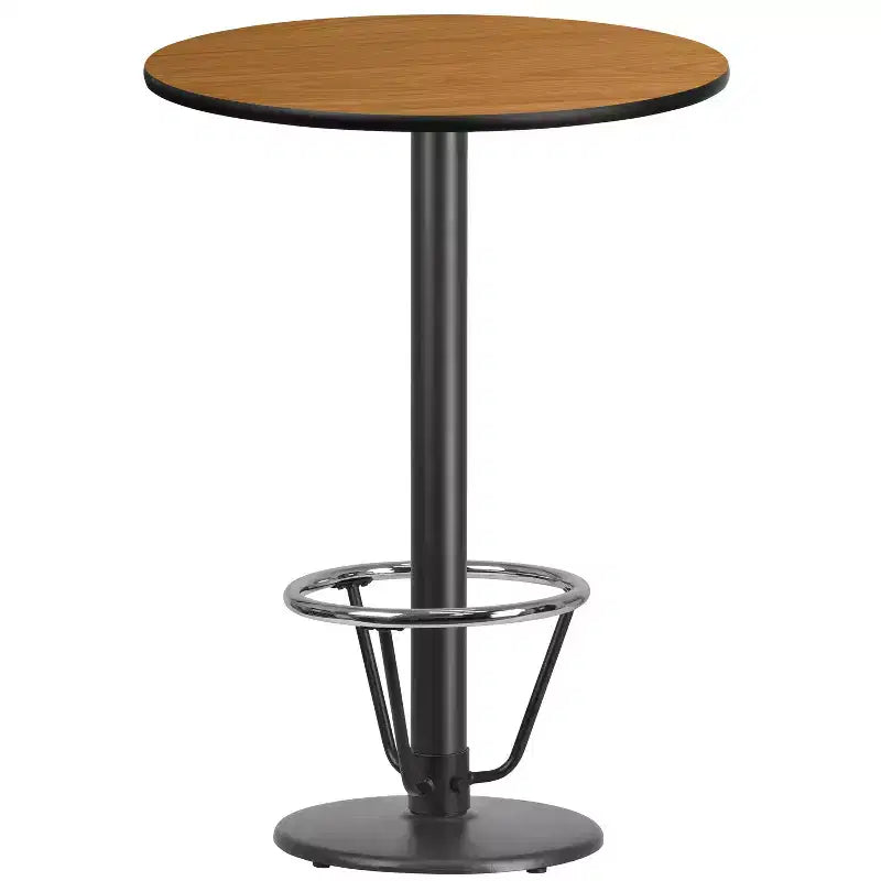 Table de bar ronde en stratifié
