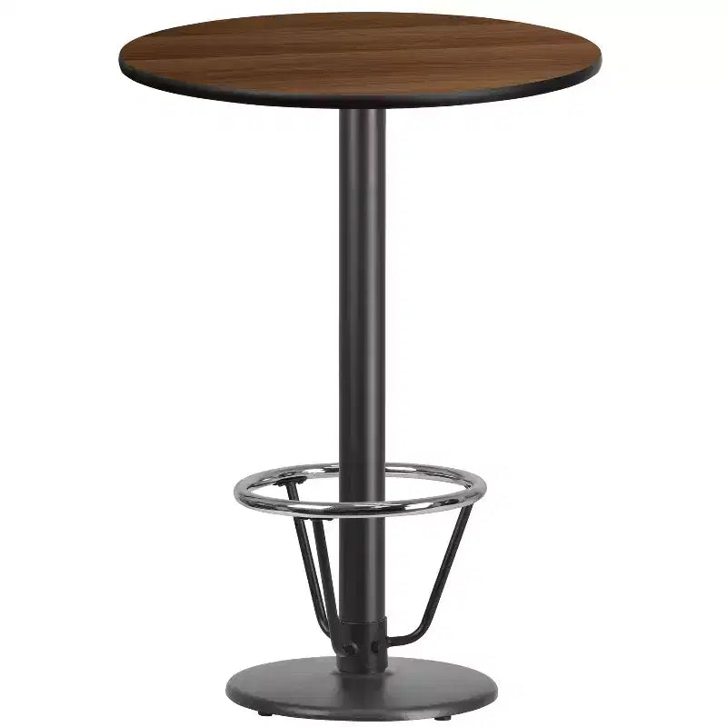 Table de bar ronde en stratifié