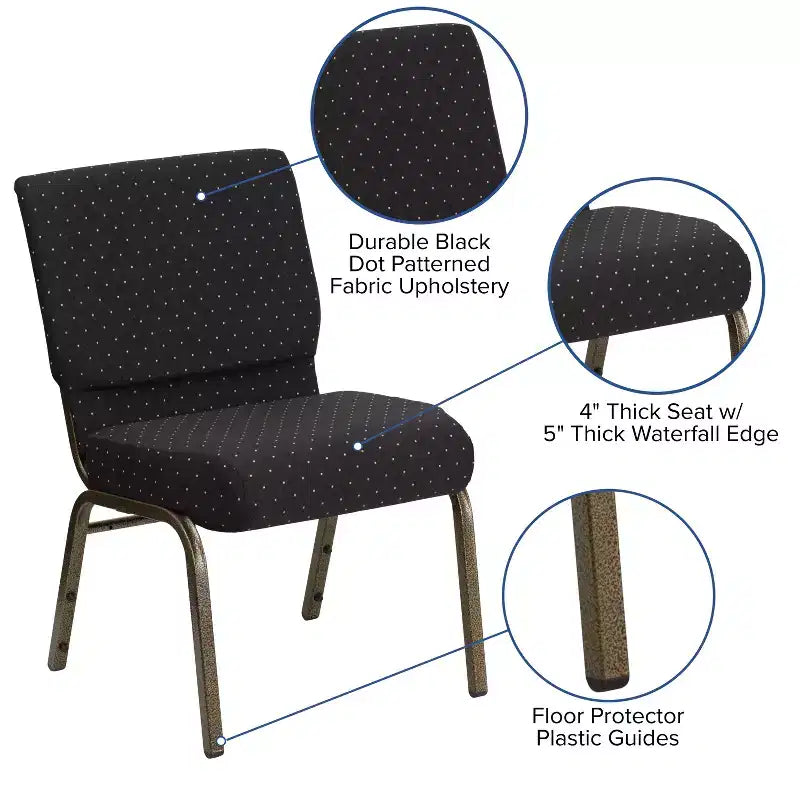 Chaise empilable pour église/réception