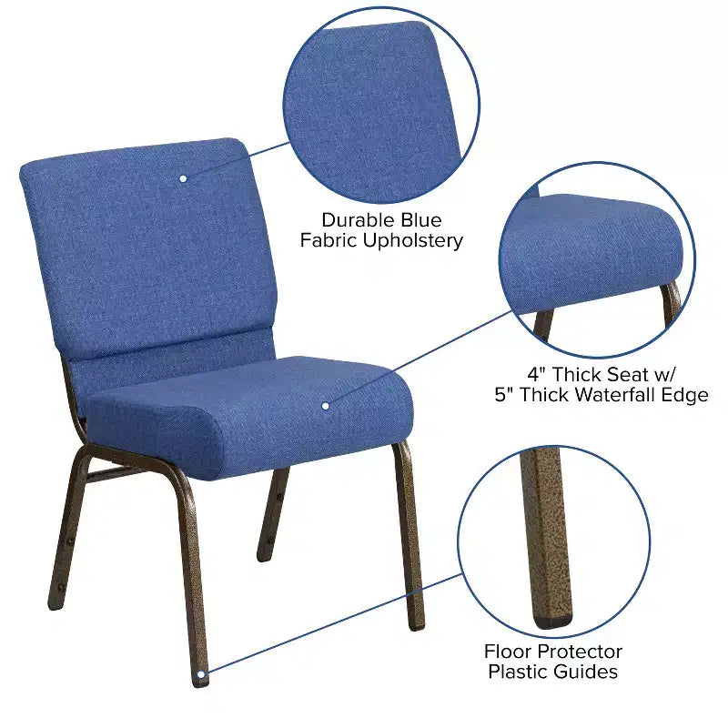 Chaise empilable pour église/réception