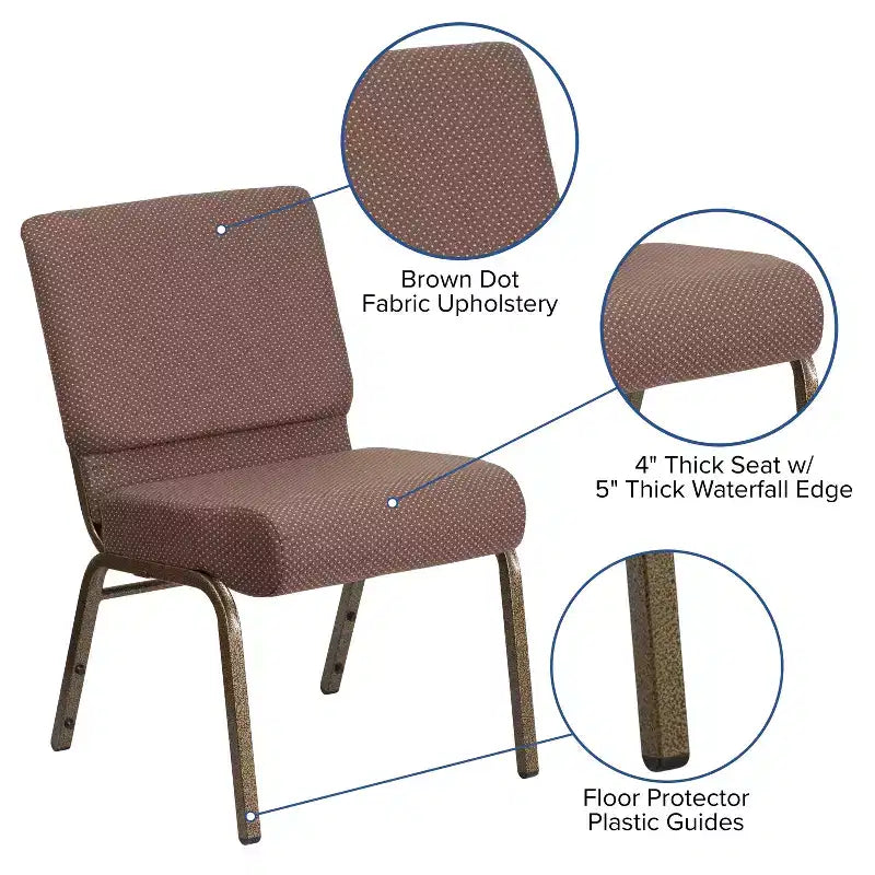 Chaise empilable pour église/réception