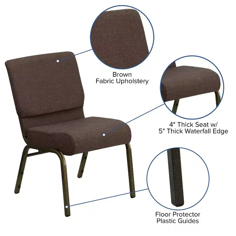 Chaise empilable pour église/réception