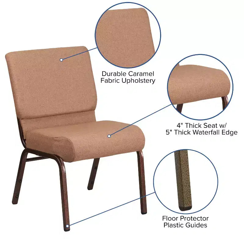 Chaise empilable pour église/réception